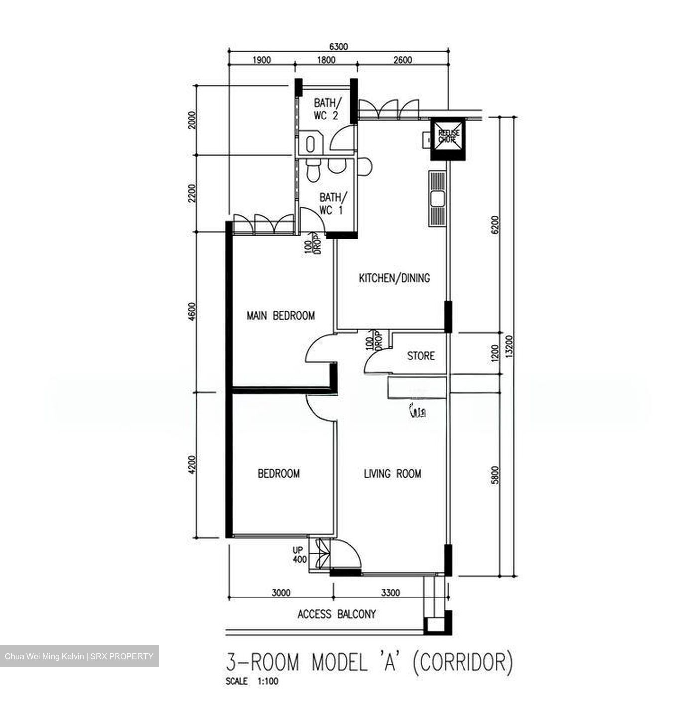 Blk 106 Bukit Purmei Road (Bukit Merah), HDB 3 Rooms #523416281